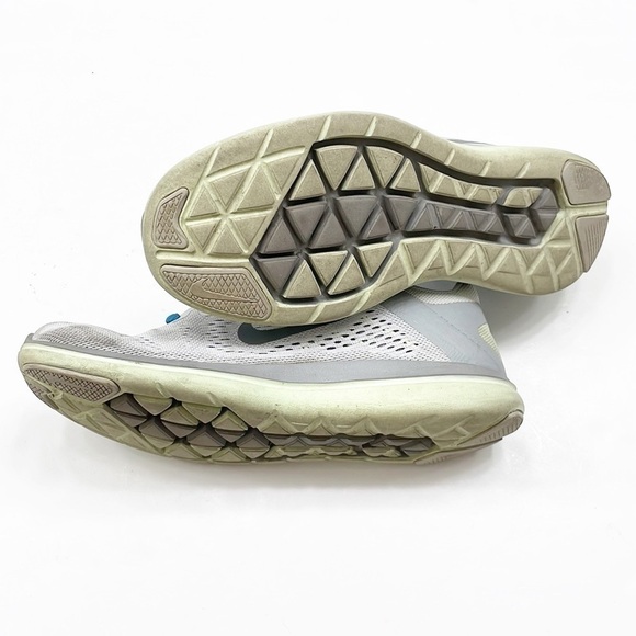 Nike Flex 2016 Run gray/green athletic running shoes - Picture 10 of 11